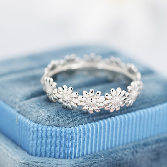 Pandora sparkling daisy flower crown ring cz sterling silver deals