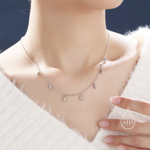 ★Hei★ [sv925] droplet pendant necklace sv925] droplet pendant necklace - 감도 깊은 취향 셀렉트샵 29CM