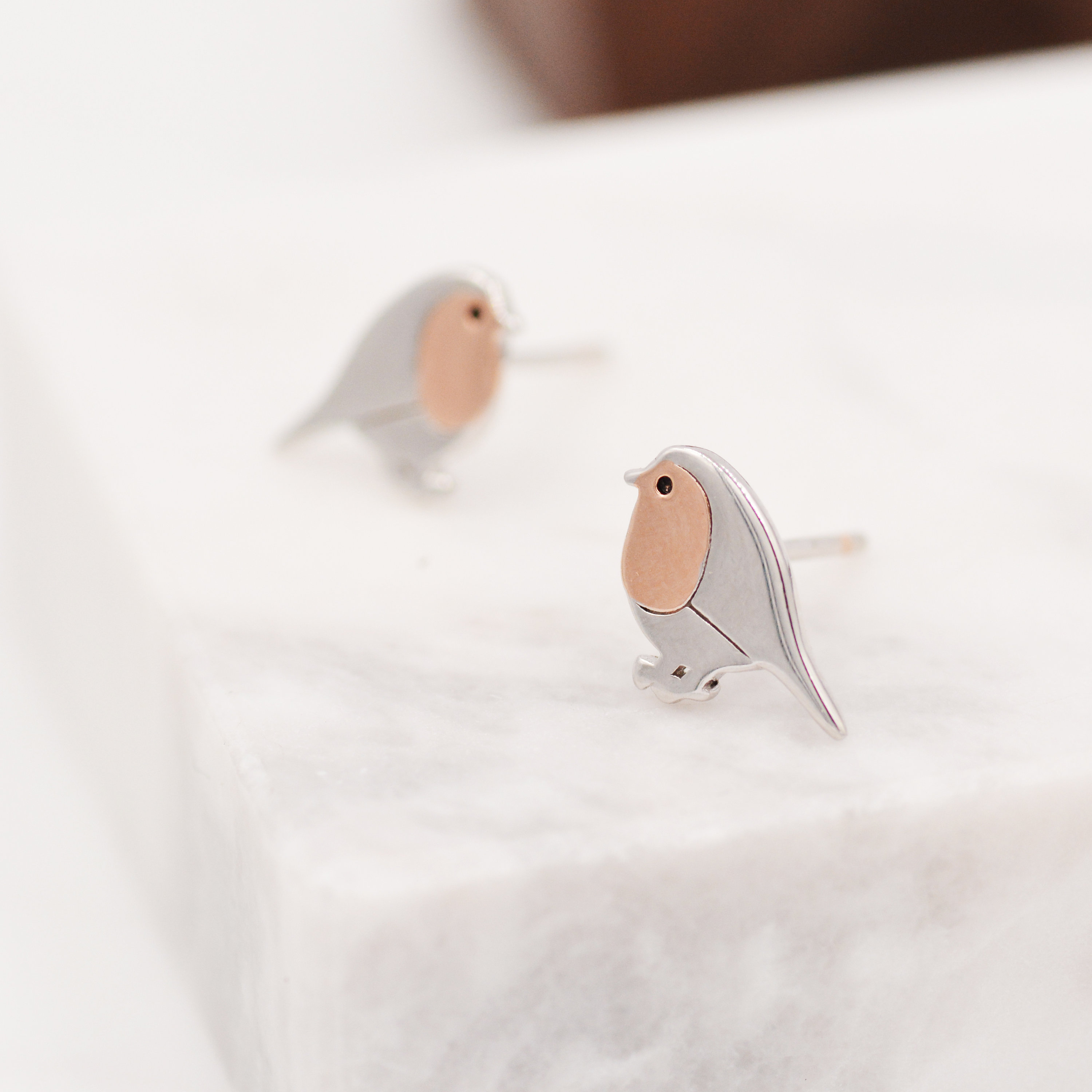 Sterling silver on sale robin earrings