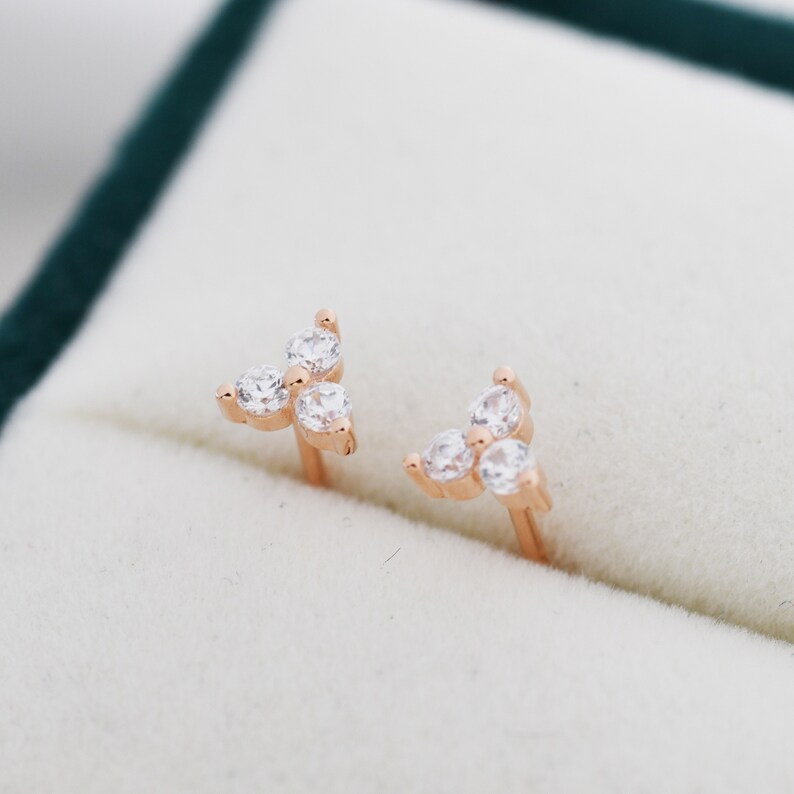 Earrings 3 - Tiny Standing Ring Earrings