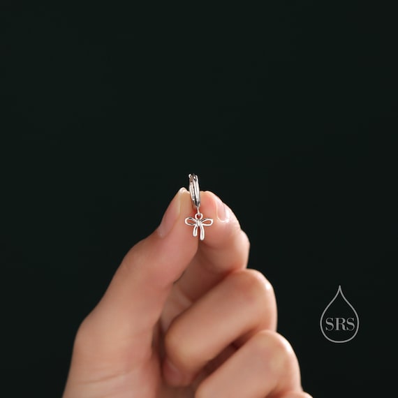 Orecchini Argento 925 Orecchini A Perno SLUYNZ Argento 925 - Fiocco Con CZ, Design Elegante Per Donna Regalo Elegante Donna - Foto 3