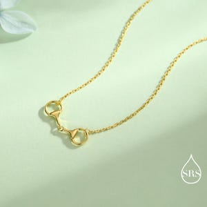 Snaffle Bit Necklace in Sterling Silver, Silver or Gold, Horse Necklace, Horse Charm, Horse Gift, Horse Jewellery image 7