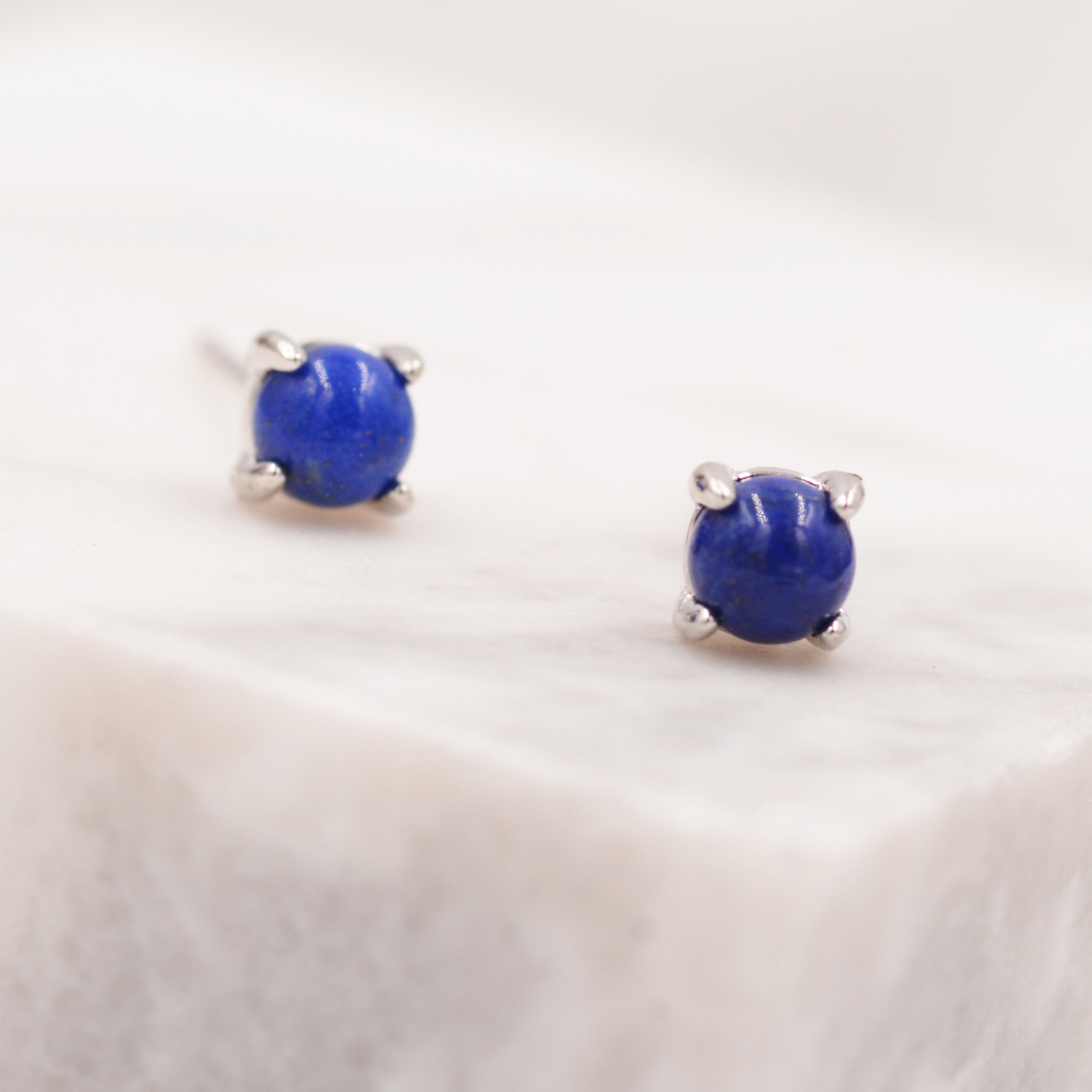 Sterling Silver Lapis Lazuli Stud 