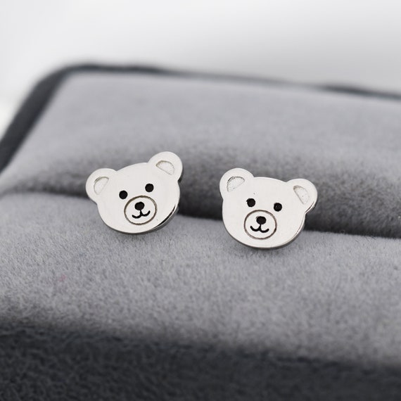 Teddy Earrings in Silver Teddy Earrings in Silver