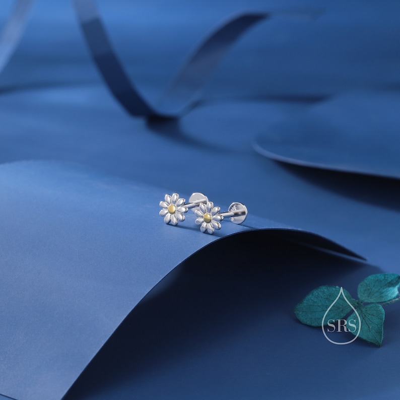 Buy Daisy Internally Threaded Flat Back/ Screw Back /stud Earrings in