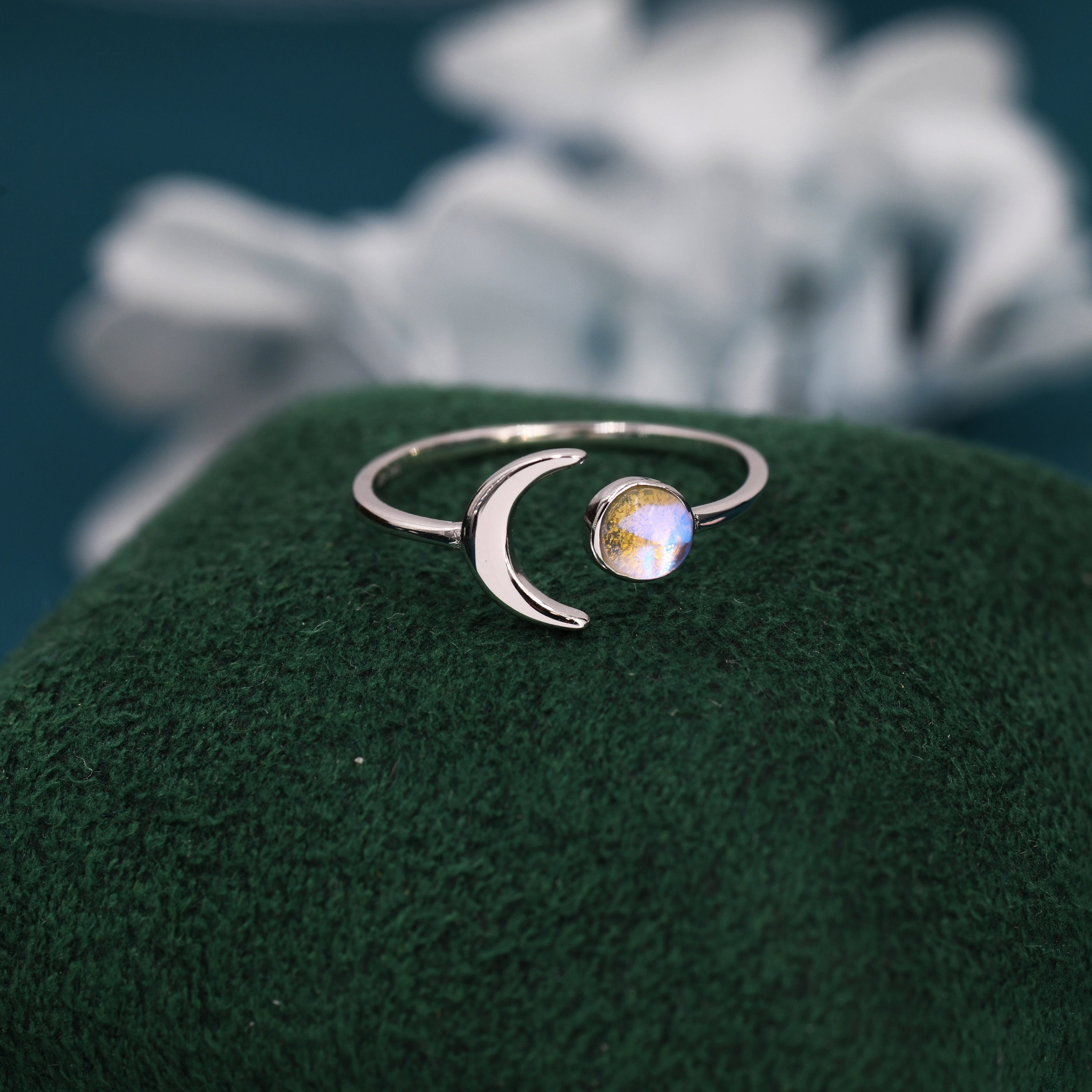 Buy Flashy Moonstone Ring , Rainbow Moonstone Ring, 92.5% Sterling Silver  Ring, Silver Moonstone Ring,gemstone Ring,sterling Silver Ring, Online in  India - Etsy