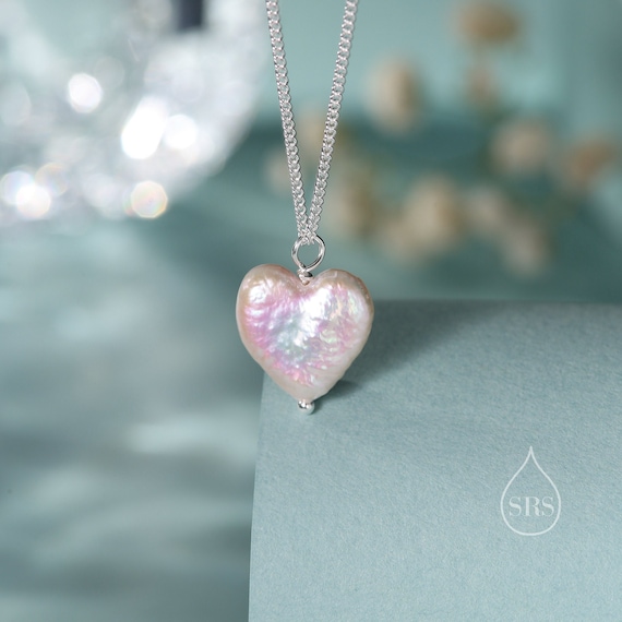 ネックレス・ペンダント [SENTIMENTS] NO.435 [SILVER] HEART PEARL NECKLACE Silver Heart Pearl Necklace, Pearl Necklace ,sterling Silver