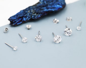 LYTOPTOP Orecchini A Perno In Argento Sterling 925 Con Zirconia Cubica - Ipoallergenici, Eleganti, 17x10 Mm, Regalo Perfetto Per Lei. - 2