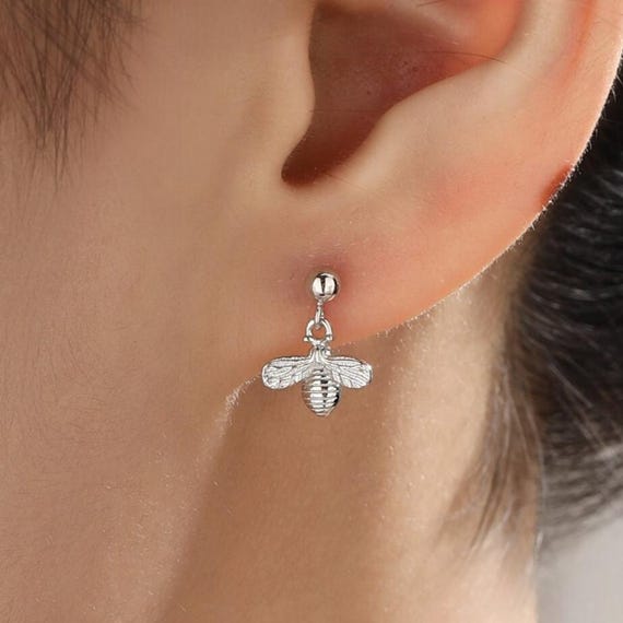 Dew - Orecchini da donna, pendenti a pera, in argento sterling