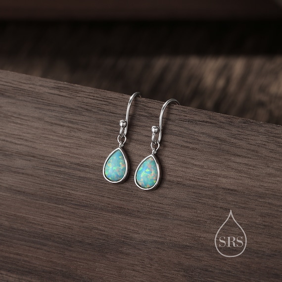 Simulated shop opal earrings