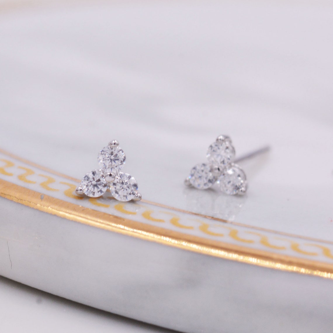 Mini Sparkle Stud Trio Earrings