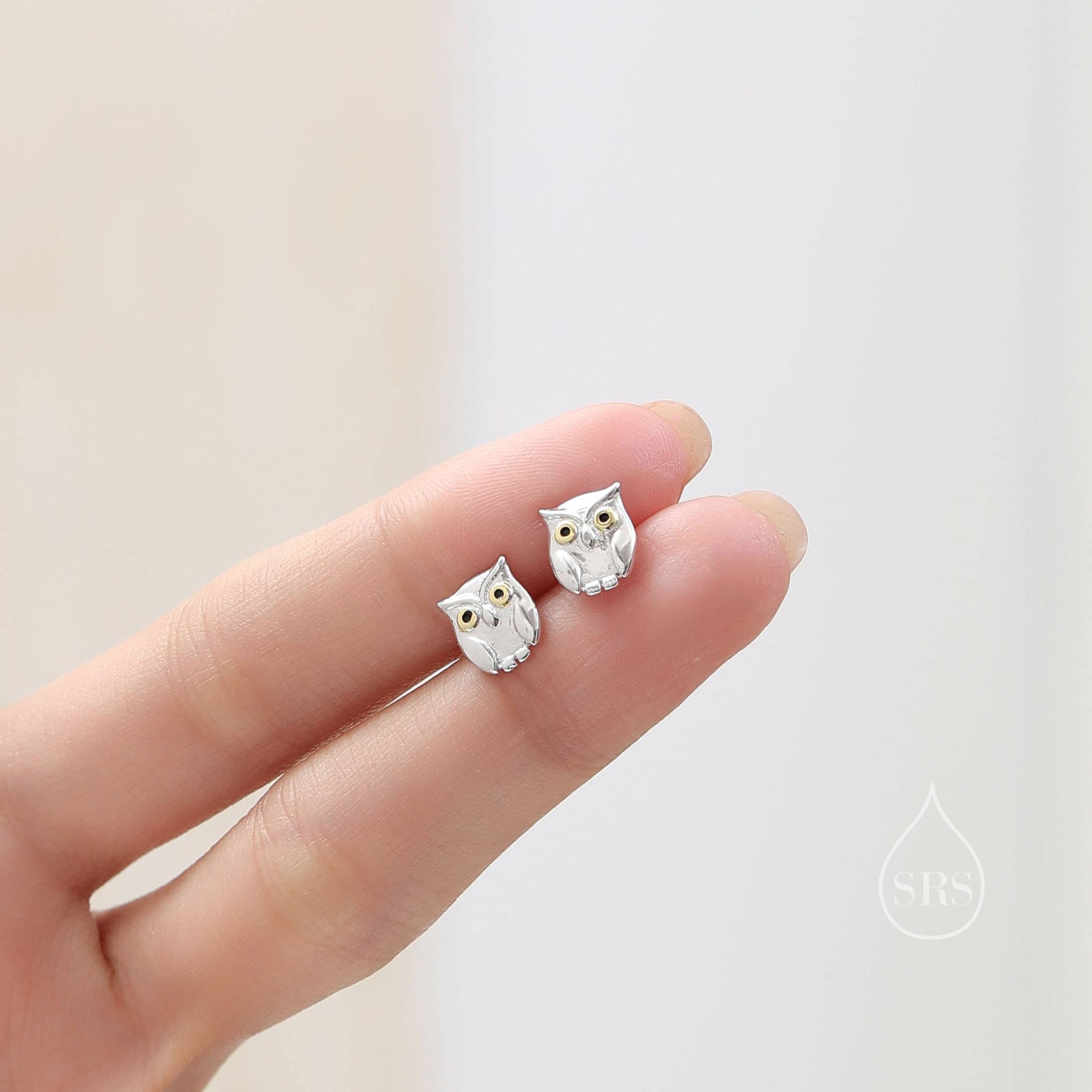 Pendientes De Búho Para Mujer, Plata De Ley 925, Hipoalergénicos, Aretes De Aro De Búho, Regalos De Joyería Para Mujeres Y Niñas, Plata De Ley