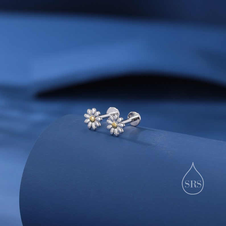 Buy Daisy Internally Threaded Flat Back/ Screw Back /stud Earrings in