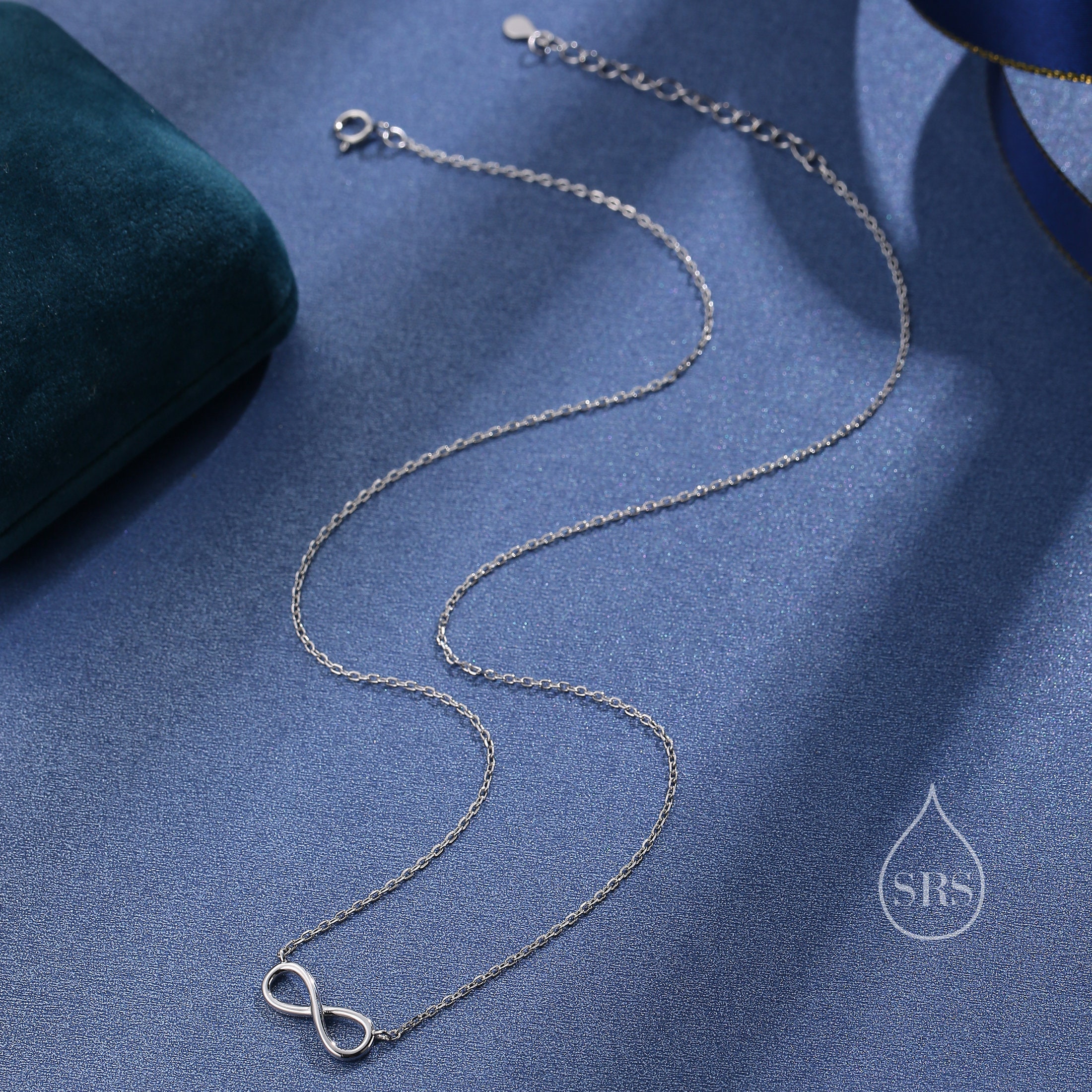 Infinite U - Collana Donna Con Ciondolo Infinito In Argento 925 E Zirconia Cubica, Catena 43,5+5,5 Cm, Colore Argento - 4