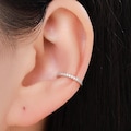 Sterling Silver CZ Ear Cuffs, No Piercing Earrings, Gold, Rose Gold or Silver Finish, For None-Pieced Earrings, Wrap Earrings