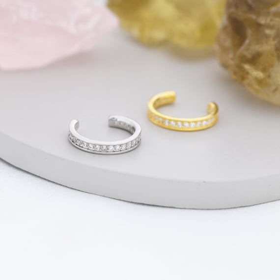 Gold and Silver Gorgeous Cz Cuff ❤️❤️ Easy Cuff . Gold and Silver Gorgeous Cz Cuff ❤️❤️ Easy Cuff  main image 2