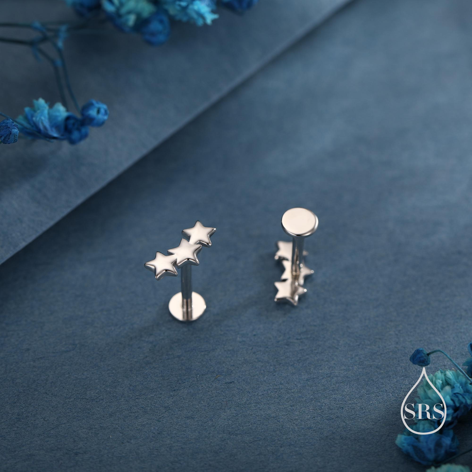 FIOROYAL 27 Pezzi 16G Piercing Helix Orecchini per Donne Uomini Acciaio Inossidabile Ipoallergenico Argento Oro Cartilagine Orecchio Cerchio Catena Dangle Orecchini Tragus Piercing Orecchio Gioielli a