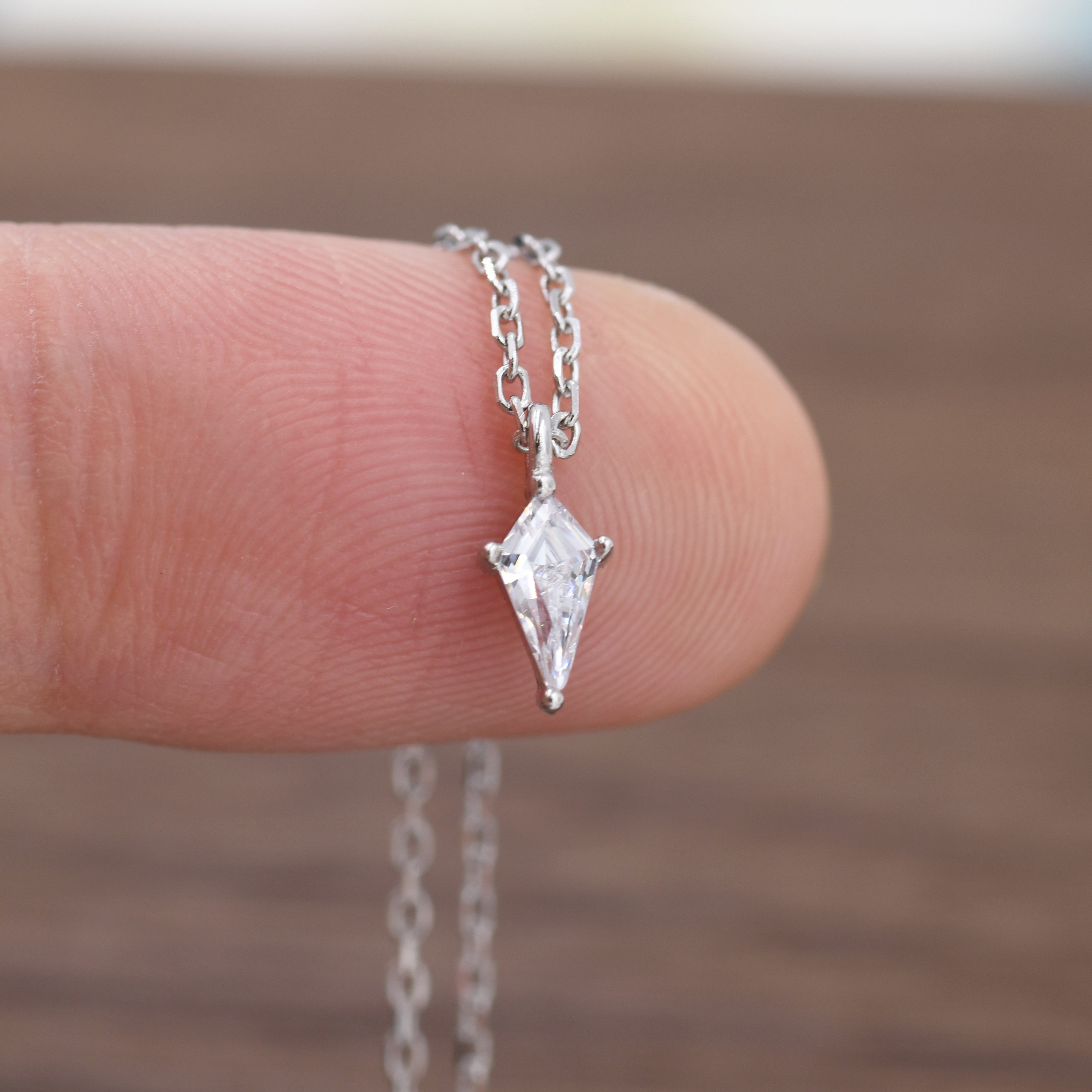 Small diamond deals necklace price