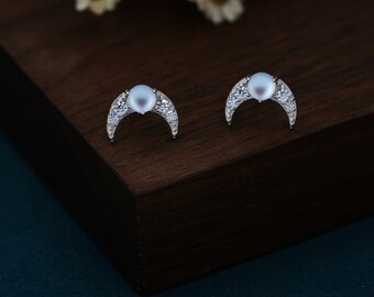 Andelaisi Aretes Bohemios De Luna Creciente De Plata, Aretes Colgantes De Luna Celta, Aretes Colgantes Vintage De Luna Creciente, Aretes Celestiales De Luna Grande, Joyería Para Mujer, Zinc, No Es Una