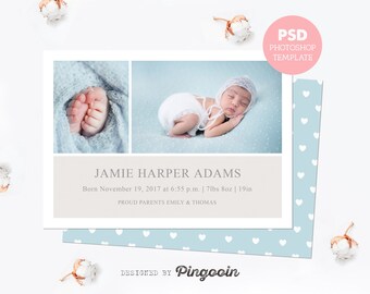 birth announcement template newborn