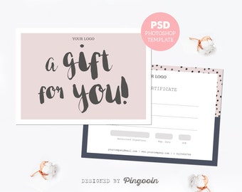 gift certificate template etsy