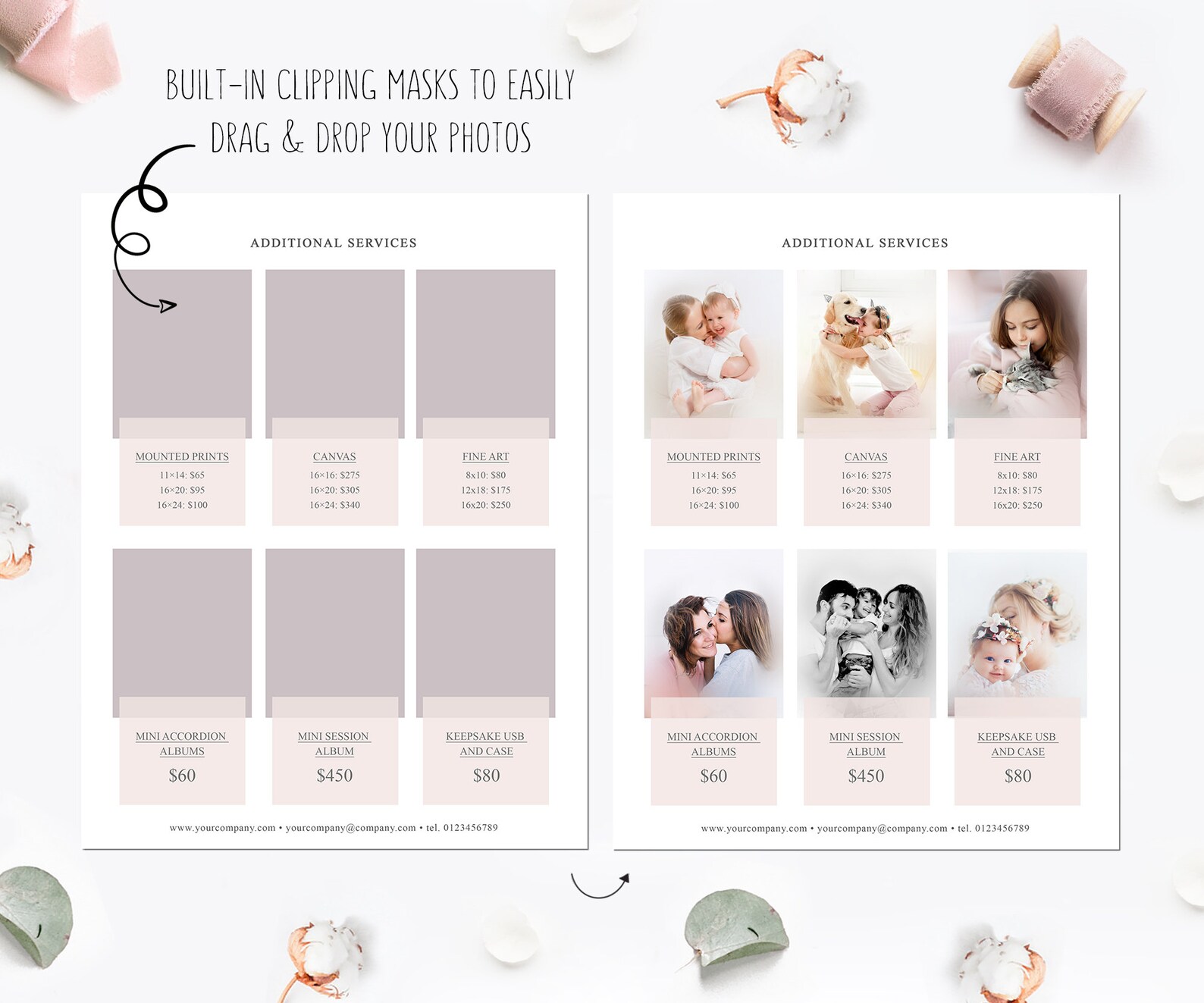 Price List Template. Family Photography Pricing Guide. Family Etsy