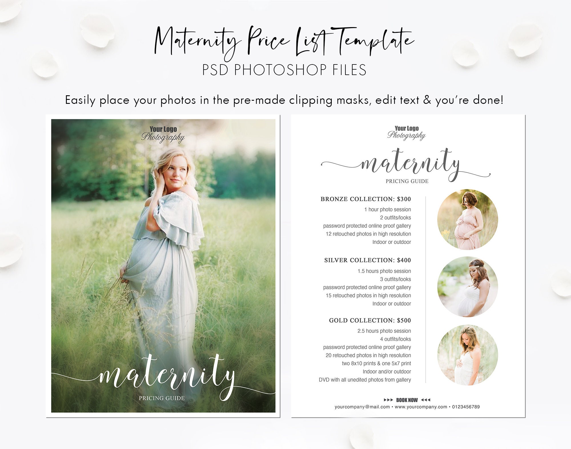 Price List Template. Maternity Photography Pricing Guide. Etsy