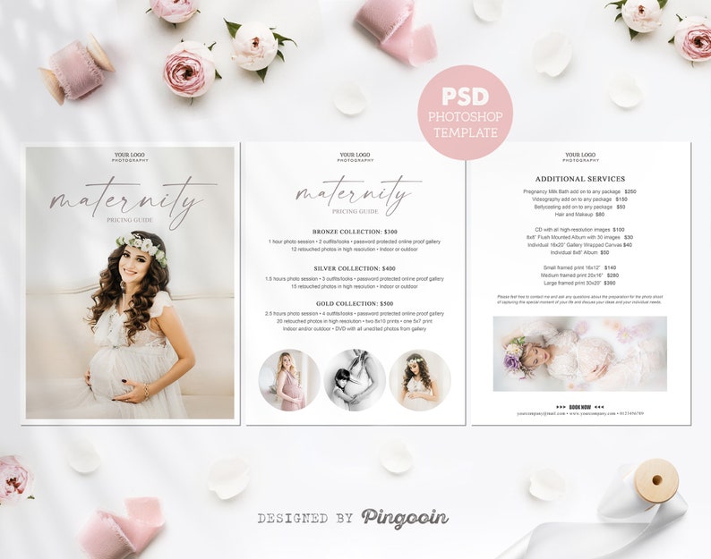 Price List Template. Maternity Photography Pricing Guide. Etsy Australia