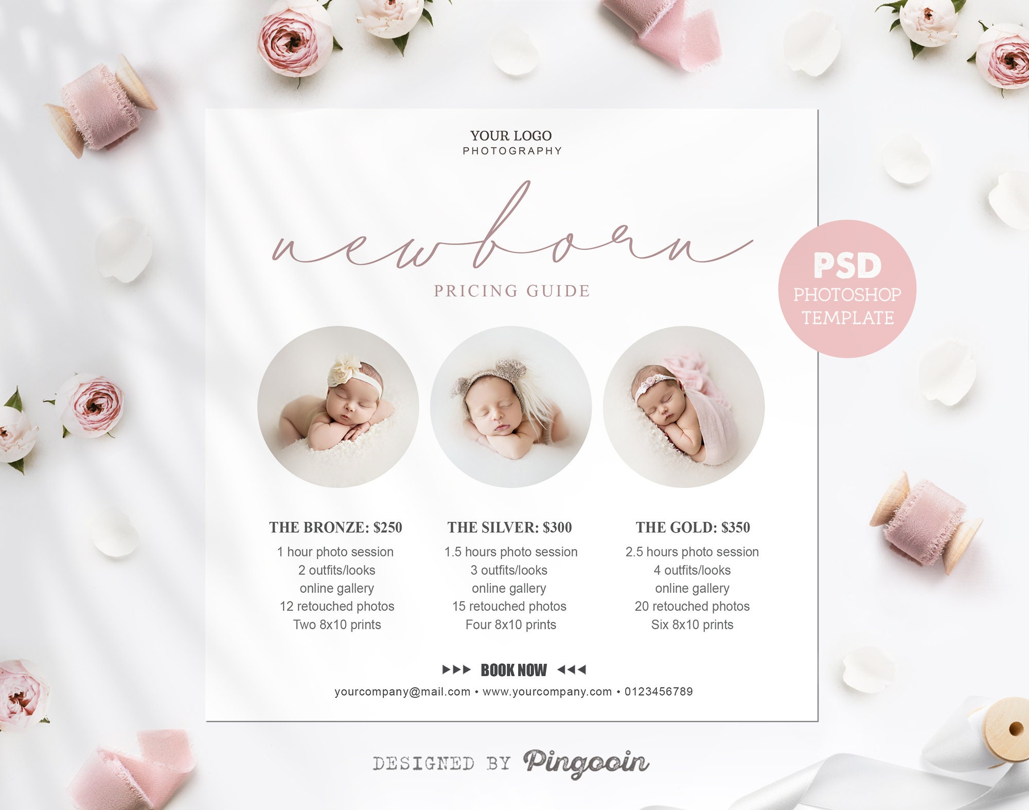 Price List Template. Newborn Photography Pricing Guide. Etsy
