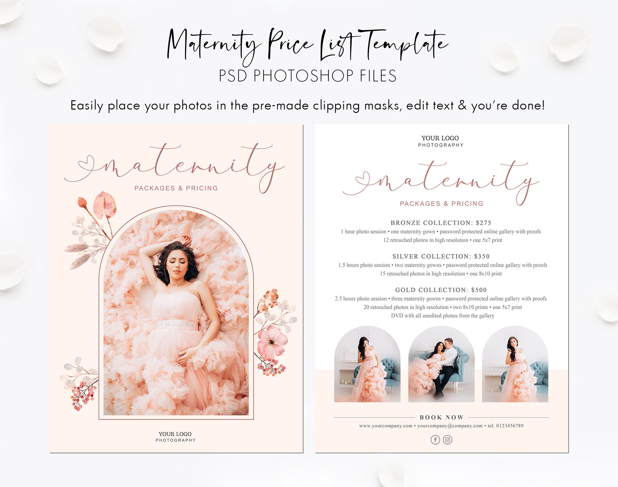 Price List Template. Maternity Photography Pricing Guide. - Etsy