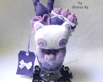 Lavendel Erdbeer Panda Parfait: Kawaii Pastell Dekor - Fee Hime