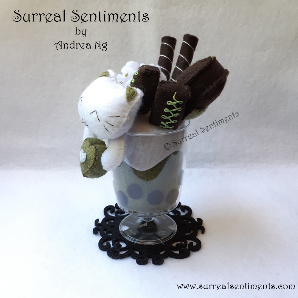 Matcha Green Tea Bubble Tea Cat Plush. Boba Tea Plush Kawaii Etsy