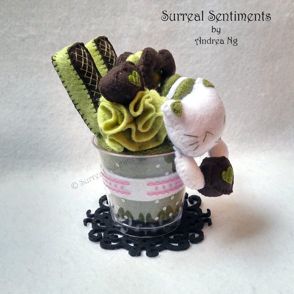 自作ぬいぐるみ・抹茶パフェの子