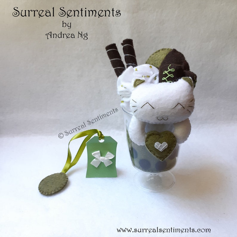 Matcha Green Tea Bubble Tea Cat Plush. Boba Tea Plush Kawaii Etsy