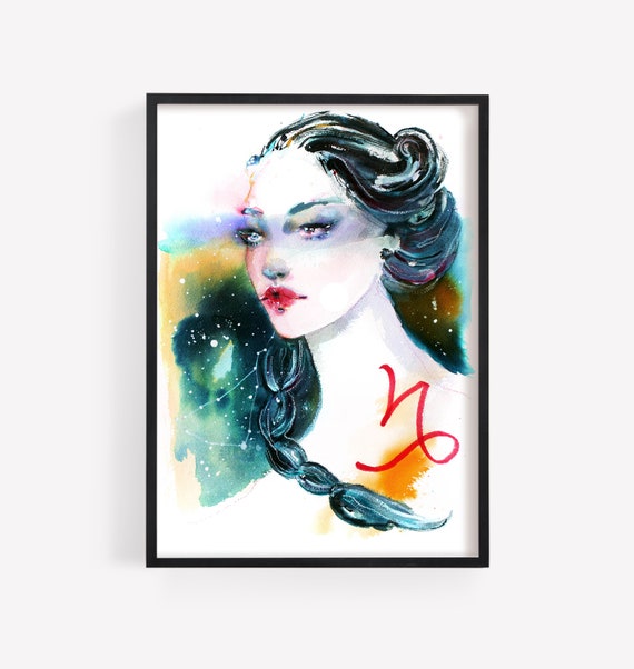 Capricorn girl Original painting