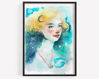Cancer girl Original painting