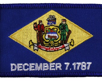 Delaware Flag Rectangular Patch