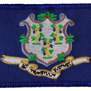 Connecticut Flag Rectangular Patch