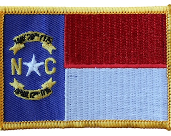 North Carolina Flag Rectangular Patch