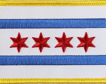 Chicago Flag Rectangular Patch