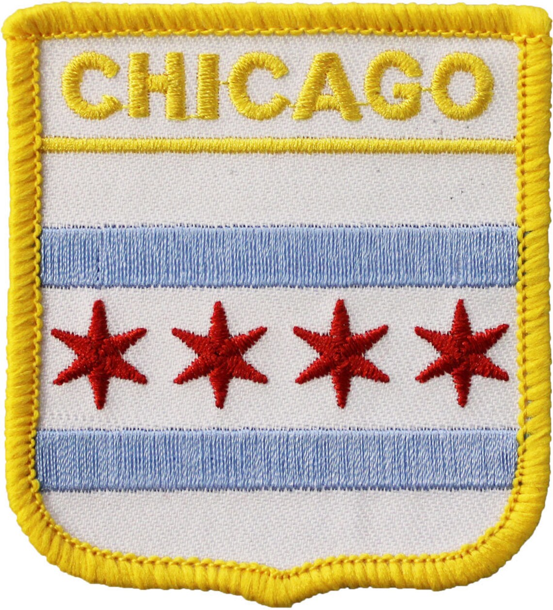 Chicago Flag Shield Patch - Etsy