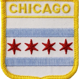 Chicago Flag Shield Patch