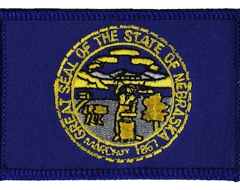 Nebraska Flag Rectangular Patch