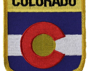 Colorado Flag Shield Patch