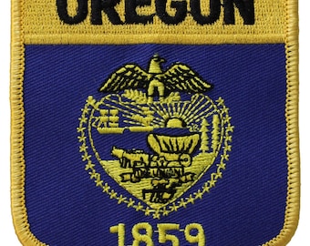 Oregon Flag Shield Patch
