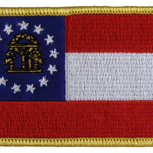 Georgia Flag Rectangular Patch