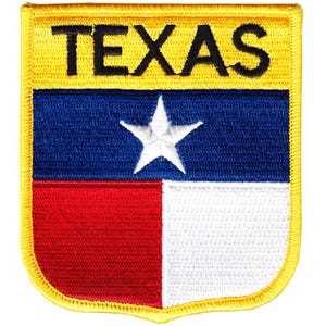 Texas Flag Shield Patch