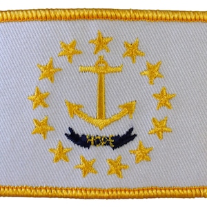Rhode Island Flag Rectangular Patch