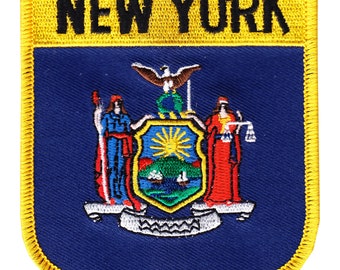 New York Flag Shield Patch