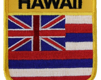 Hawaii Flag Shield Patch